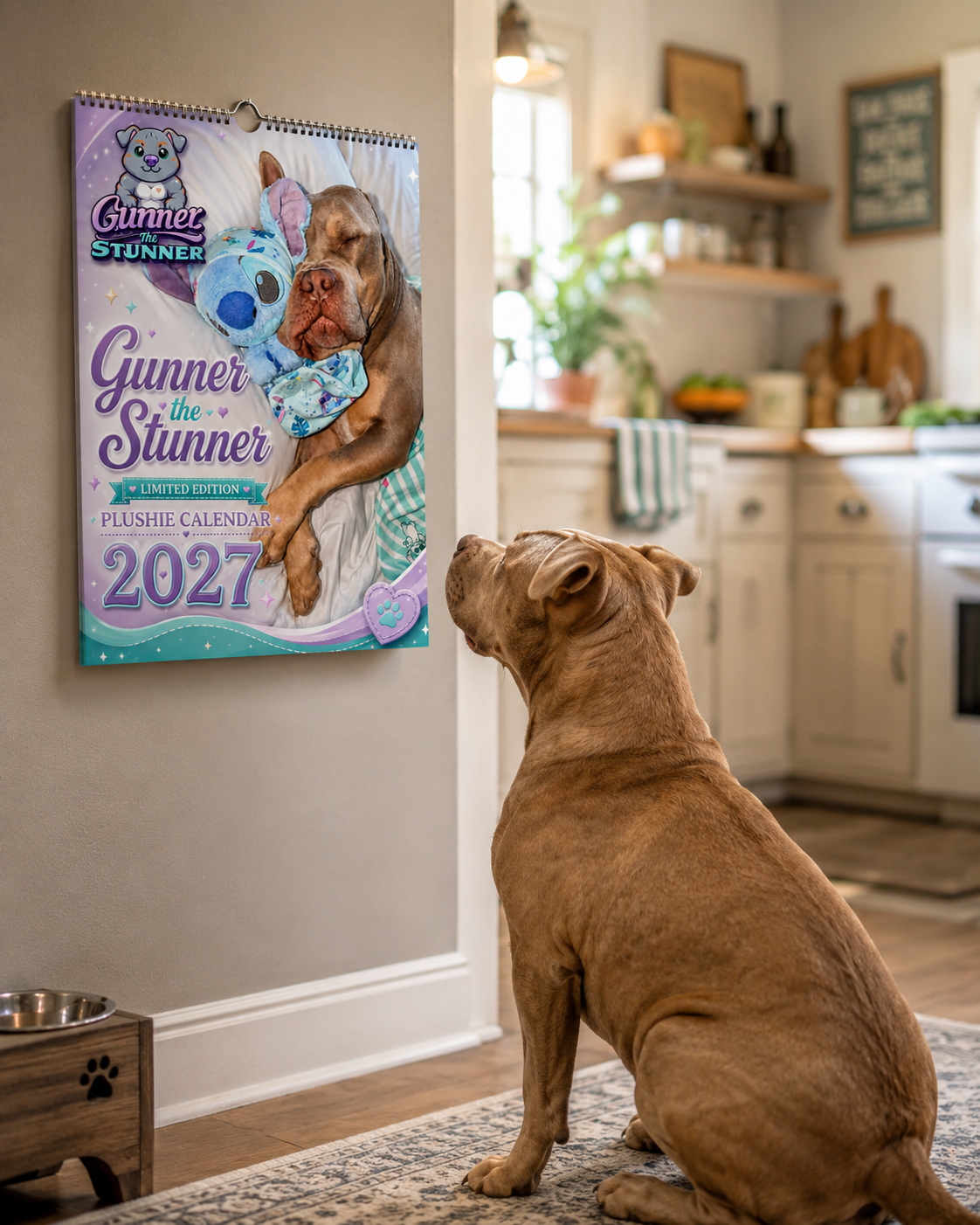 Gunner the Stunner LIMITED EDITION Plushie Calendar 2027 (USA & CA)